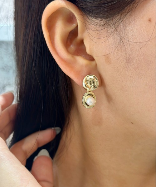 Burner(バーナー)の「【CHI SELECT】パールモチーフ ピアス chi-pierce-00513 U【GBT】(ピアス(両耳用)・レディース・ゴールド/シルバー・FREE)」の5枚目の写真