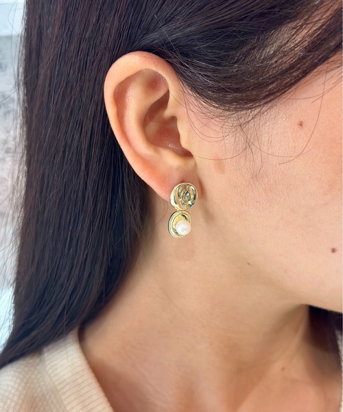 Burner(バーナー)の「【CHI SELECT】パールモチーフ ピアス chi-pierce-00513 U【GBT】(ピアス(両耳用)・レディース・ゴールド/シルバー・FREE)」の6枚目の写真