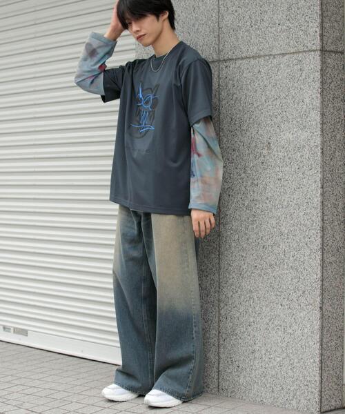 SENSE OF PLACE by URBAN RESEARCH(センスオブプレイスバイアーバンリサーチ)の「(別注)グラフィックアートT(5分袖)F(Tシャツ/カットソー・メンズ・ブラック/チャコールグレー/ブルー・MEDIUM/LARGE)」の16枚目の写真