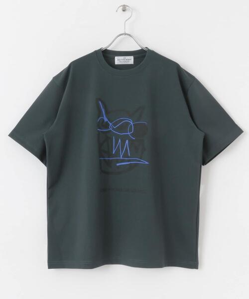 SENSE OF PLACE by URBAN RESEARCH(センスオブプレイスバイアーバンリサーチ)の「(別注)グラフィックアートT(5分袖)F(Tシャツ/カットソー・メンズ・ブラック/チャコールグレー/ブルー・MEDIUM/LARGE)」の17枚目の写真