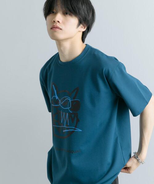 SENSE OF PLACE by URBAN RESEARCH(センスオブプレイスバイアーバンリサーチ)の「(別注)グラフィックアートT(5分袖)F(Tシャツ/カットソー・メンズ・ブラック/チャコールグレー/ブルー・MEDIUM/LARGE)」の19枚目の写真