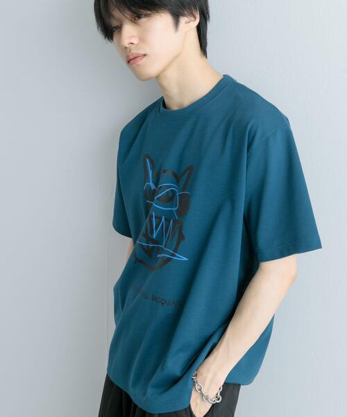SENSE OF PLACE by URBAN RESEARCH(センスオブプレイスバイアーバンリサーチ)の「(別注)グラフィックアートT(5分袖)F(Tシャツ/カットソー・メンズ・ブラック/チャコールグレー/ブルー・MEDIUM/LARGE)」の21枚目の写真