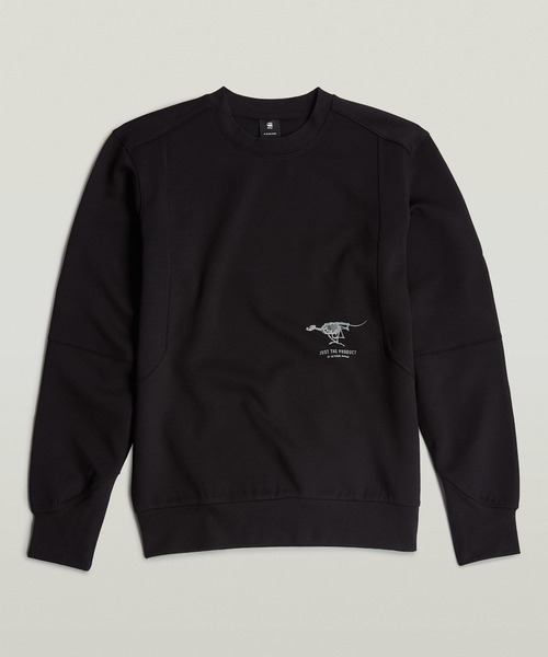 G-STAR（ジースター）の「CONSTRUCTED MOTION TWEETER/グラフィックプリントロンT/セットアップ可能（Tシャツ/カットソー・メンズ・グレー/ダークブラック・SMALL/MEDIUM/LARGE/X-LARGE/X-SMALL）」の7枚目の写真