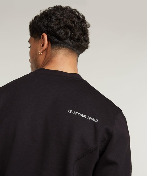 G-STAR（ジースター）の「CONSTRUCTED MOTION TWEETER/グラフィックプリントロンT/セットアップ可能（Tシャツ/カットソー・メンズ・グレー/ダークブラック・SMALL/MEDIUM/LARGE/X-LARGE/X-SMALL）」の4枚目の写真