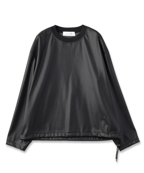 T*K様 CULLNI  LEATHER シャツ CULLNI（クルニ）の「24-SS-037B / Faux Leather Dot Button