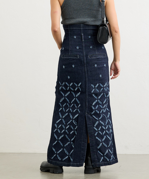 JOURNAL STANDARD(ジャーナルスタンダード)の「【nude vintage×JOURNAL STANDARD】カッティングデニムマキシスカート(デニムスカート・レディース・ブルー・38/36)」の14枚目の写真