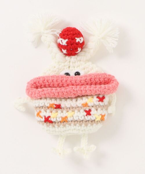 macaroni edge（マカロニエッジ）の「〈macaroni edge×紅林大空コラボ〉毛糸のマスコット エアポッズケース Pro/Pro2（ヘッドフォン/イヤホン・レディース・ブルーグリーン/ホワイト/レッド・ONE SIZE）」の11枚目の写真