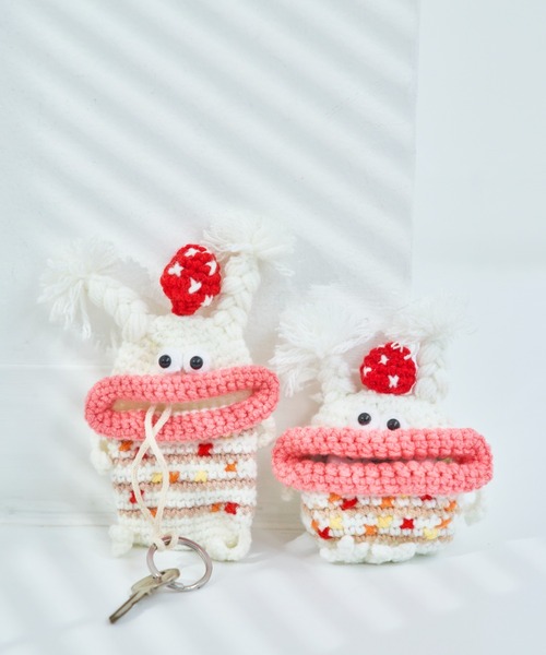 macaroni edge（マカロニエッジ）の「〈macaroni edge×紅林大空コラボ〉毛糸のマスコット エアポッズケース Pro/Pro2（ヘッドフォン/イヤホン・レディース・ブルーグリーン/ホワイト/レッド・ONE SIZE）」の20枚目の写真