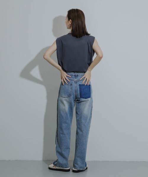 セール】シルケットノースリーブカットソー（Tシャツ/カットソー