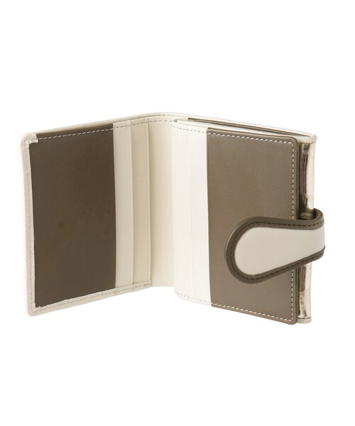 HIROKO HAYASHI（ヒロコハヤシ）の「◆BOLLE（ボッレ）薄型二つ折り財布（財布・レディース・ゴールド系3・00）」の4枚目の写真