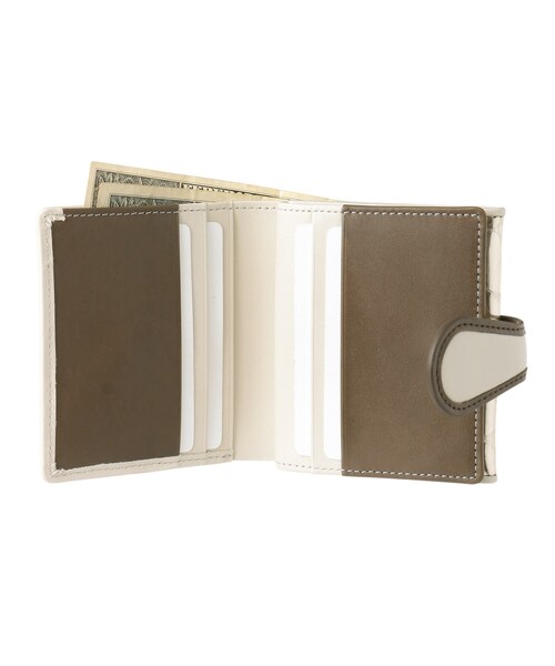 HIROKO HAYASHI（ヒロコハヤシ）の「◆BOLLE（ボッレ）薄型二つ折り財布（財布・レディース・ゴールド系3・00）」の5枚目の写真