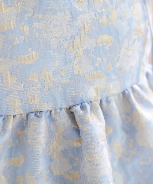 KOBE LETTUCE（コウベレタス）の「ジャガードペプラムバルーントップス（キャミソール・レディース・イエロー/ブルー・M）」の6枚目の写真