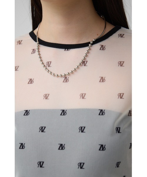 AZUL by moussy(アズールバイマウジー)の「ロゴシアートップス(Tシャツ/カットソー・レディース・ベージュ/ブラック・FREE)」の20枚目の写真