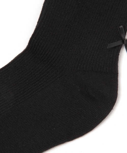 repipi armario（レピピ アルマリオ）の「Wリボンメローソックス（ソックス/靴下・キッズ・ブラック/ブルー/ホワイト/ミント/パープル/ブラック×ホワイト・FREE）」の8枚目の写真