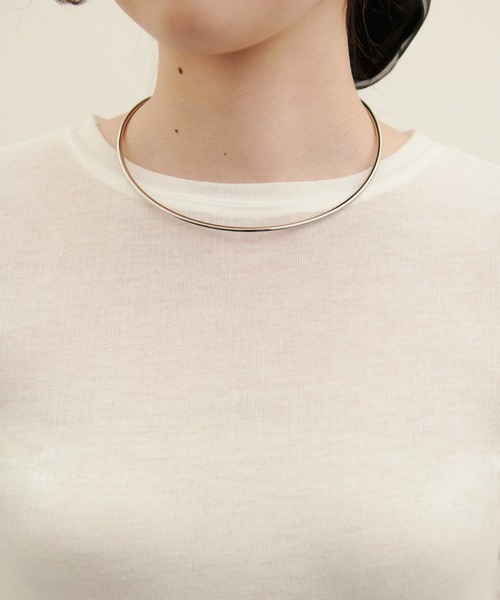 kiehtova（キエトヴァ）の「【kiehtova】plain choker KT2（チョーカー・レディース・シルバー/ゴールド・FREE）」の3枚目の写真