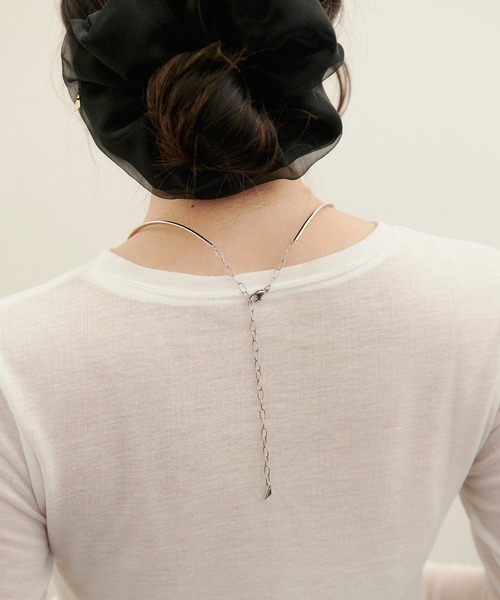 kiehtova（キエトヴァ）の「【kiehtova】plain choker KT2（チョーカー・レディース・シルバー/ゴールド・FREE）」の4枚目の写真