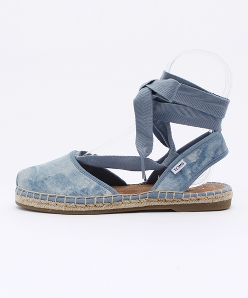 TOMS（トムス）の「【TOMS】Bella Espadrille / WASHED SUEDE（サンダル・レディース・ブルー/グレー・5/7/6/8）」の3枚目の写真