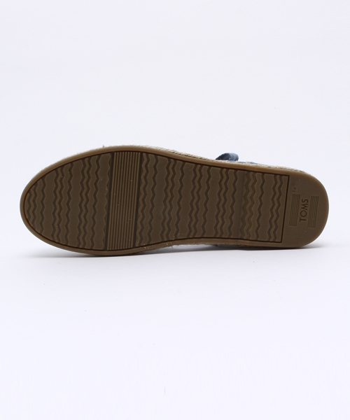 TOMS（トムス）の「【TOMS】Bella Espadrille / WASHED SUEDE（サンダル・レディース・ブルー/グレー・5/7/6/8）」の4枚目の写真