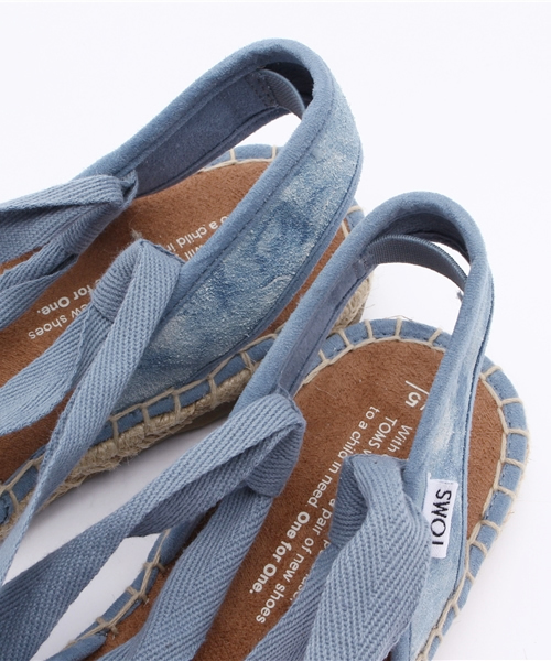 TOMS（トムス）の「【TOMS】Bella Espadrille / WASHED SUEDE（サンダル・レディース・ブルー/グレー・5/7/6/8）」の10枚目の写真