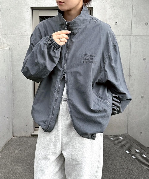 ジャケット・アウター yuka 新色追加】接触冷感/UVカット(UPF50＋)/ロゴナイロンジャケット