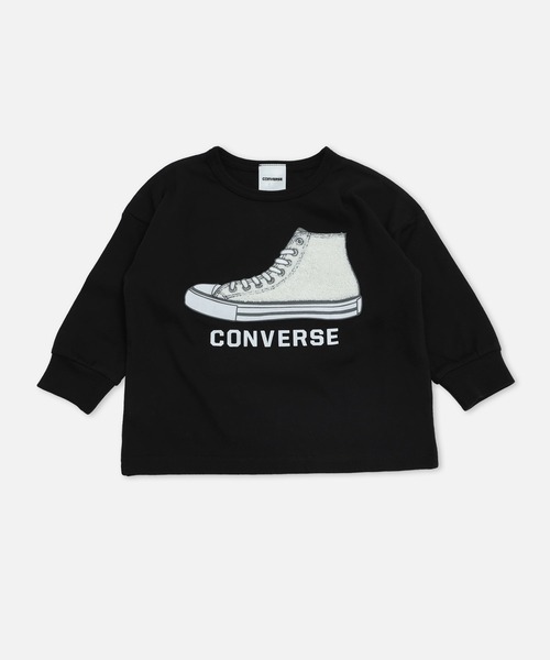 CONVERSE（コンバース）の「CONVERSE / コンバース  ロゴ長袖Tシャツ（Tシャツ/カットソー・キッズ・B/G/A/H/C/D/E/F・80ｃｍ/90cm/100cm/110cm/120cm/130cm）」の2枚目の写真