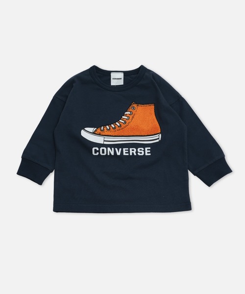 CONVERSE（コンバース）の「CONVERSE / コンバース  ロゴ長袖Tシャツ（Tシャツ/カットソー・キッズ・B/G/A/H/C/D/E/F・80ｃｍ/90cm/100cm/110cm/120cm/130cm）」の4枚目の写真