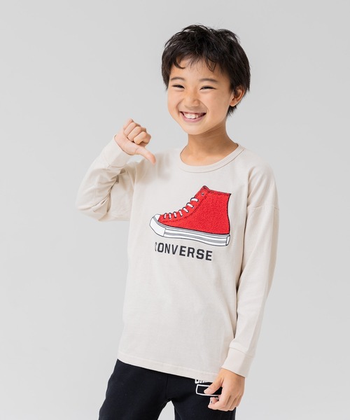 CONVERSE（コンバース）の「CONVERSE / コンバース  ロゴ長袖Tシャツ（Tシャツ/カットソー・キッズ・B/G/A/H/C/D/E/F・80ｃｍ/90cm/100cm/110cm/120cm/130cm）」の10枚目の写真