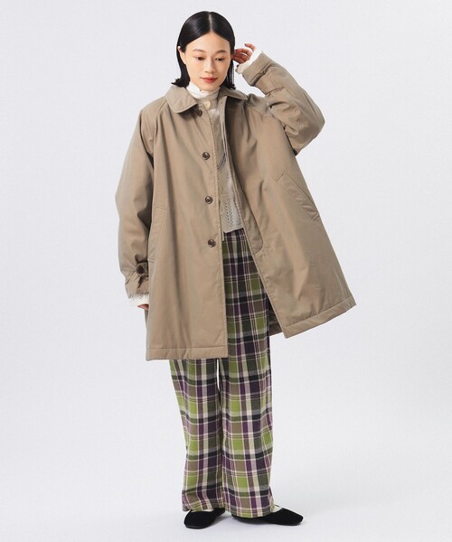 BEAMS BOY / シャンブレー ツイル フーデッド コート BEAMS BOYの春コート】袖に注目して頂きたい！！BEAMS BOYらしさ
