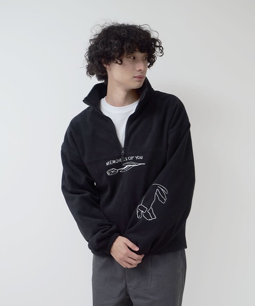 Common Noun(コモン ナウン)の「UKABU STORE×CommonNoun ”NATURE”norahi フリースハーフジップ(その他トップス・レディース・ブラック×ブルー/ブラック×ホワイト/ブラウン・LARGE/MEDIUM)」の2枚目の写真