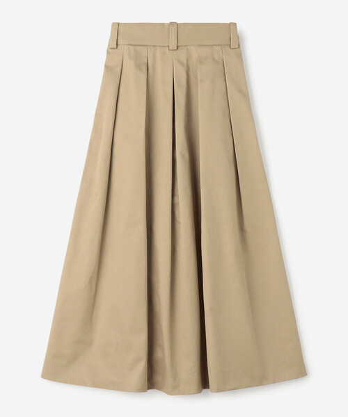 SCYE BASICS（サイベーシックス）の「SCYE BASICS | サンホアキンチノ フレアスカート WOMEN（スカート・レディース・ネイビー/ベージュ・38）」の4枚目の写真