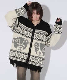 Anui | 【UNISEX】GRMベアーカウチンニットカーディガン(カーディガン/ボレロ)