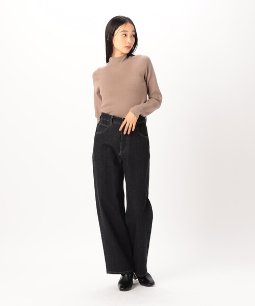 COMME CA ISM（コムサイズム）の「ベーシックリブ　ハイネックニット（ニット/セーター・レディース・ホワイト/ブラック/ベージュ/ブルー・MEDIUM/LARGE）」の10枚目の写真