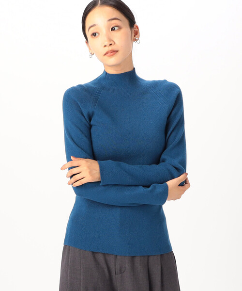 COMME CA ISM（コムサイズム）の「ベーシックリブ　ハイネックニット（ニット/セーター・レディース・ホワイト/ブラック/ベージュ/ブルー・MEDIUM/LARGE）」の13枚目の写真