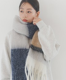 LAKOLE | ブークレーボーダーマフラー / 138790(マフラー)