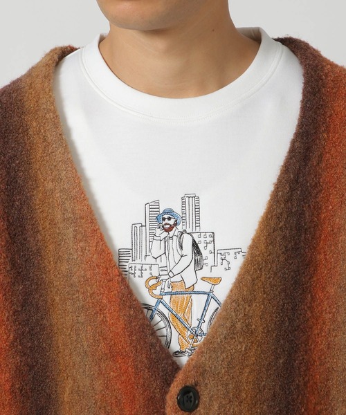 LAKOLE(ラコレ)の「グラデストライプカーディガン/146463(カーディガン/ボレロ・メンズ・ブラウン/ブルー/ブラック/グレー/パープル・MEDIUM/LARGE/X-LARGE)」の18枚目の写真