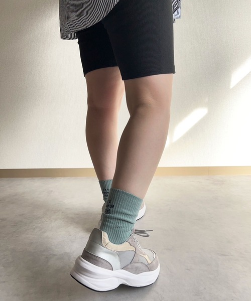 lus.（ラスドット）の「lus. カラーコンビダッドスニーカー（スニーカー・レディース・ベージュ/グレー・L/M/LL/S）」の12枚目の写真