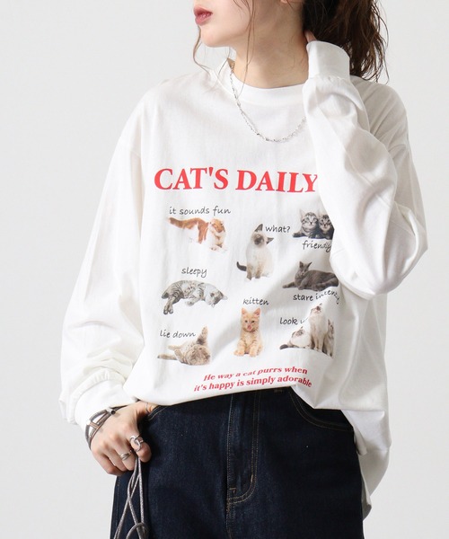 [ LMC ]★24FW★韓国人気★FLYING CATS LONG SLV TEE FLYING CATS LONG SLV TEE black - LMC | 엘엠씨