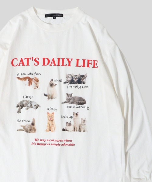 Jungle Storm(ジャングルストーム)の「Animal long sleeve T-shirt / アニマルロングTシャツ unisex(Tシャツ/カットソー・メンズ・ホワイト系1/ホワイト系2/ブラック・M/L)」の18枚目の写真