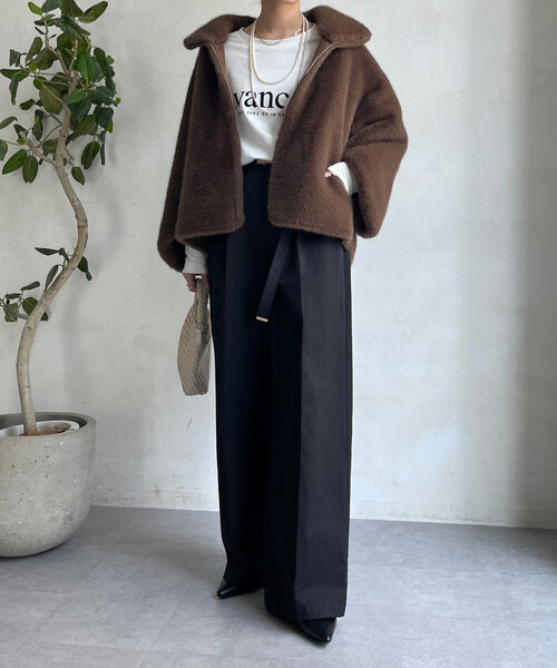 DouDou（ドゥドゥ）の「フェイクファーリバーシブルジャケット（その他  