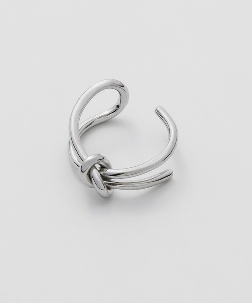 ciite' surgical stainless(シーテサージカルステンレス)の「【 金属アレルギー対応 】 ニュアンスノットリング サージカルステンレス(リング・レディース・シルバー/ゴールド/ピンクゴールド・11号/9号/13号/15号/17号)」の8枚目の写真