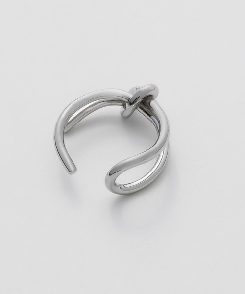 ciite' surgical stainless(シーテサージカルステンレス)の「【 金属アレルギー対応 】 ニュアンスノットリング サージカルステンレス(リング・レディース・シルバー/ゴールド/ピンクゴールド・11号/9号/13号/15号/17号)」の9枚目の写真