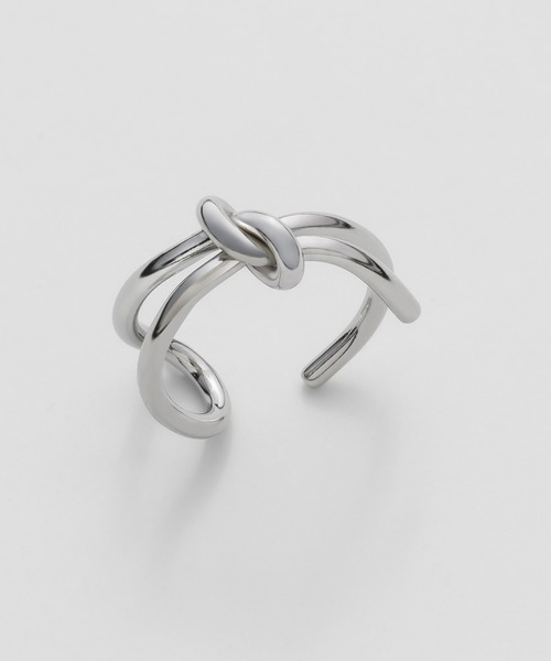 ciite' surgical stainless(シーテサージカルステンレス)の「【 金属アレルギー対応 】 ニュアンスノットリング サージカルステンレス(リング・レディース・シルバー/ゴールド/ピンクゴールド・11号/9号/13号/15号/17号)」の7枚目の写真