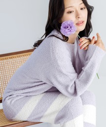 Dita（ディータ）の「モールニットボーダートップス上下セット（ルームウェア/パジャマ）」