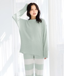 Dita（ディータ）の「モールニットボーダートップス上下セット（ルームウェア/パジャマ）」
