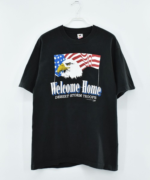 LABORATORY R(ラボラトリーアール)の「【ヴィンテージ古着】90’s FRUIT OF THE LOOM イーグル アニマルプリントTシャツ USA製(Tシャツ/カットソー・メンズ・ブラック・X-LARGE)」の2枚目の写真