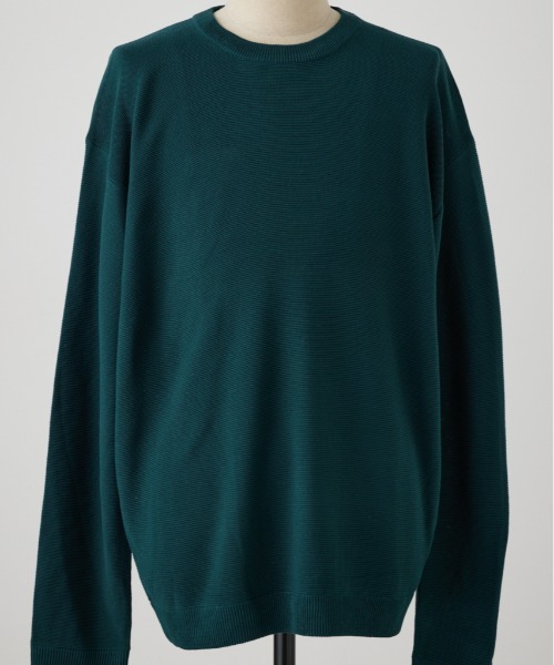 AZUL by moussy(アズールバイマウジー)の「ベーシックガーターニット(ニット/セーター・メンズ・ブラック/ライトグレー/ブラウン/グリーン/ネイビー/ボルドー・LARGE/MEDIUM)」の5枚目の写真