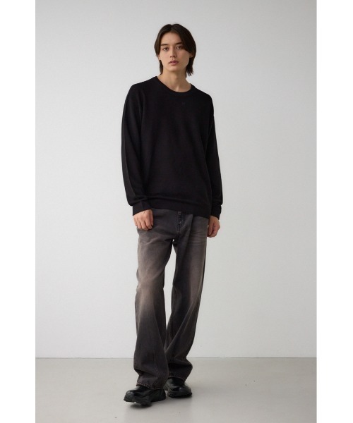 AZUL by moussy(アズールバイマウジー)の「ベーシックガーターニット(ニット/セーター・メンズ・ブラック/ライトグレー/ブラウン/グリーン/ネイビー/ボルドー・LARGE/MEDIUM)」の9枚目の写真