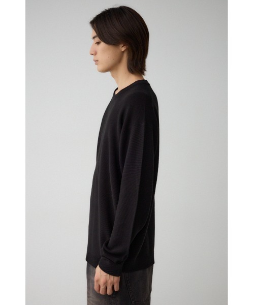 AZUL by moussy(アズールバイマウジー)の「ベーシックガーターニット(ニット/セーター・メンズ・ブラック/ライトグレー/ブラウン/グリーン/ネイビー/ボルドー・LARGE/MEDIUM)」の11枚目の写真