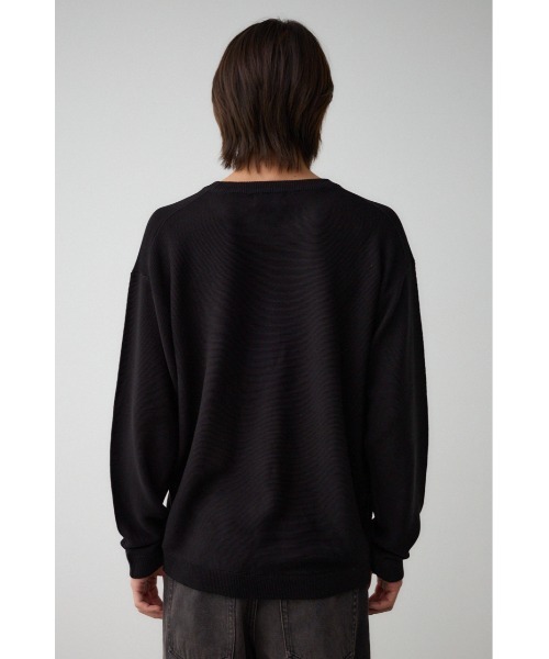 AZUL by moussy(アズールバイマウジー)の「ベーシックガーターニット(ニット/セーター・メンズ・ブラック/ライトグレー/ブラウン/グリーン/ネイビー/ボルドー・LARGE/MEDIUM)」の12枚目の写真