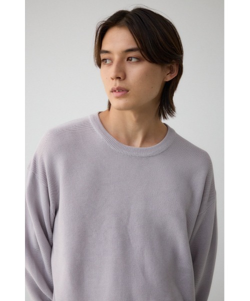 AZUL by moussy(アズールバイマウジー)の「ベーシックガーターニット(ニット/セーター・メンズ・ブラック/ライトグレー/ブラウン/グリーン/ネイビー/ボルドー・LARGE/MEDIUM)」の18枚目の写真